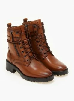 Εκπτωση ⭐ Αρβυλάκια δερμάτινα με φερμουάρ CARMELA 160270 - Ταμπά 🤩 -Μποτάκια Κατάστημα arvulakia dermatina me fermouar carmela 160270 106528 ewd8