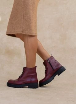 Εξοδος 👏 The Fashion Project Αρβυλάκια δερμάτινα με ραφή - Μπορντό ⌛ 12 Εξοδος 👏 The Fashion Project Αρβυλάκια δερμάτινα με ραφή - Μπορντό ⌛ -Μποτάκια Κατάστημα arvulakia dermatina me rafi 108271 pxm4