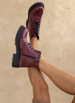 Εξοδος 👏 The Fashion Project Αρβυλάκια δερμάτινα με ραφή - Μπορντό ⌛ 15 Εξοδος 👏 The Fashion Project Αρβυλάκια δερμάτινα με ραφή - Μπορντό ⌛ -Μποτάκια Κατάστημα arvulakia dermatina me rafi 108271 rzii