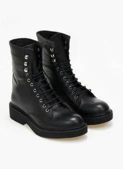 Αγορά 🧨 The Fashion Project Αρβυλάκια δερμάτινα με θηλάκι - Μαύρο 🔔 -Μποτάκια Κατάστημα arvulakia dermatina me thilaki 108277 sjhc