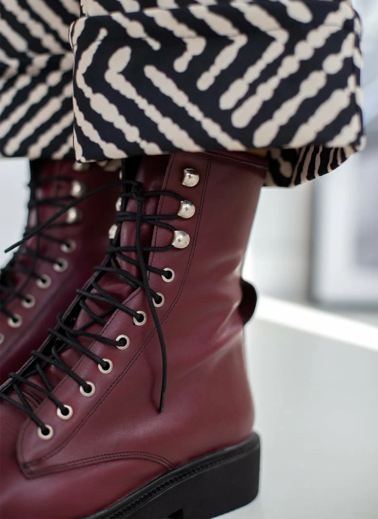 Flash Sale 🎉 The Fashion Project Αρβυλάκια δερμάτινα με θηλάκι - Μπορντό 🌟 6 Flash Sale 🎉 The Fashion Project Αρβυλάκια δερμάτινα με θηλάκι - Μπορντό 🌟 - Image 4