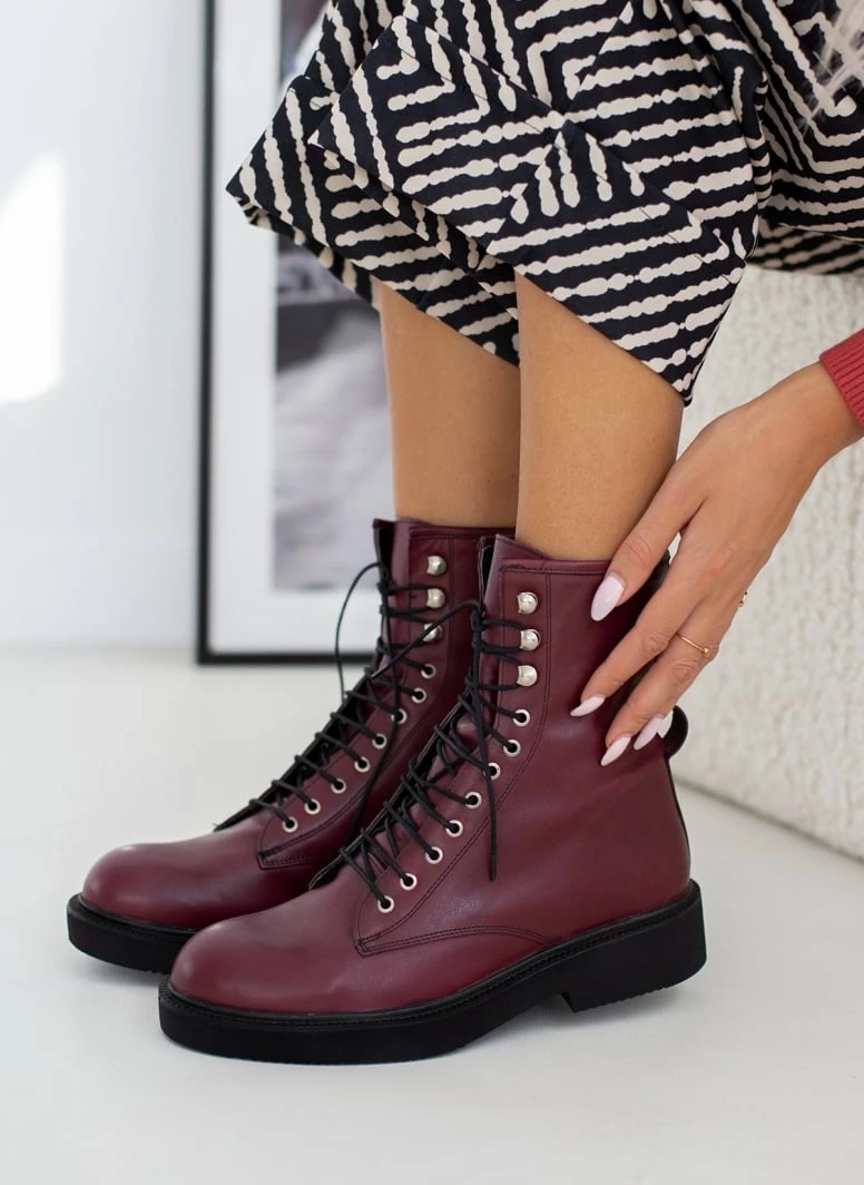 Flash Sale 🎉 The Fashion Project Αρβυλάκια δερμάτινα με θηλάκι - Μπορντό 🌟 9 Flash Sale 🎉 The Fashion Project Αρβυλάκια δερμάτινα με θηλάκι - Μπορντό 🌟 - Image 7