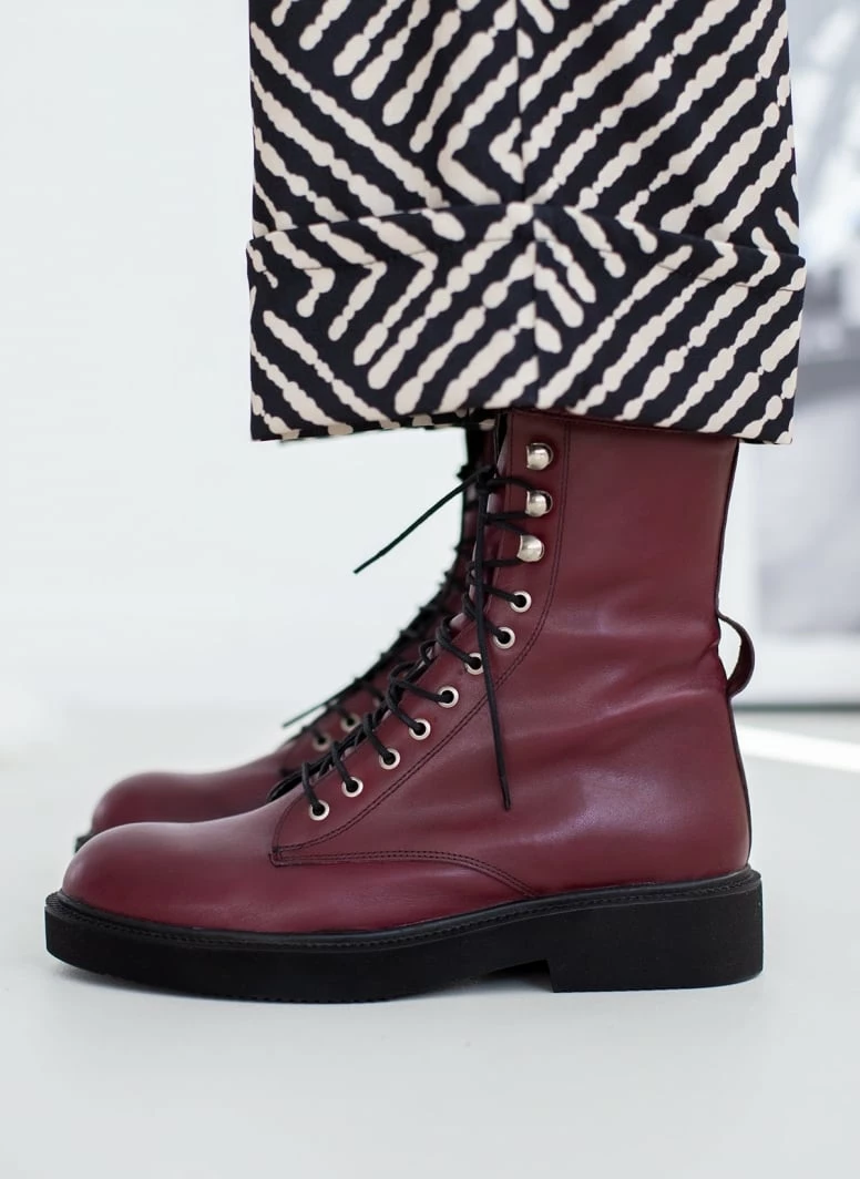 Flash Sale 🎉 The Fashion Project Αρβυλάκια δερμάτινα με θηλάκι - Μπορντό 🌟 3 Flash Sale 🎉 The Fashion Project Αρβυλάκια δερμάτινα με θηλάκι - Μπορντό 🌟