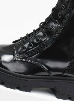 Προώθηση 🌟 The Fashion Project Αρβυλάκια φλωρεντίκ με διπλό φερμουάρ - Μαύρο 🔥 -Μποτάκια Κατάστημα arvulakia flwrentik me diplo fermouar 109399 59o0