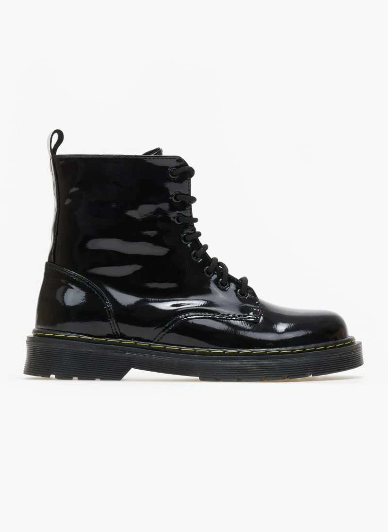 Καλύτερη πώληση 🛒 The Fashion Project Αρβυλάκια λουστρίνι με ραφή - Μαύρο 🧨 4 Καλύτερη πώληση 🛒 The Fashion Project Αρβυλάκια λουστρίνι με ραφή - Μαύρο 🧨 - Image 2