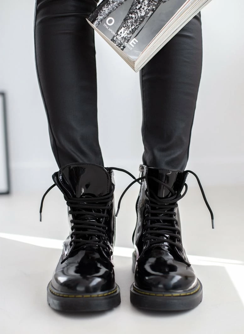 Καλύτερη πώληση 🛒 The Fashion Project Αρβυλάκια λουστρίνι με ραφή - Μαύρο 🧨 5 Καλύτερη πώληση 🛒 The Fashion Project Αρβυλάκια λουστρίνι με ραφή - Μαύρο 🧨 - Image 3