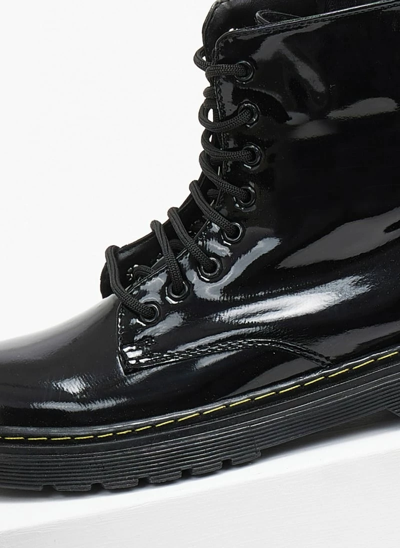 Καλύτερη πώληση 🛒 The Fashion Project Αρβυλάκια λουστρίνι με ραφή - Μαύρο 🧨 6 Καλύτερη πώληση 🛒 The Fashion Project Αρβυλάκια λουστρίνι με ραφή - Μαύρο 🧨 - Image 4