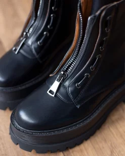 Η καλύτερη συμφωνία 🥰 The Fashion Project Αρβυλάκια με Chunky σόλα και φερμουάρ - Μαύρο 🤩 -Μποτάκια Κατάστημα arvulakia me chunky sola kai fermouar 97043 uc6i