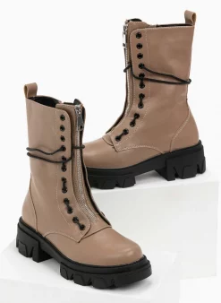 Τοπ 10 😍 The Fashion Project Αρβυλάκια με Chunky σόλα και φερμουάρ - Πούρο 🔥 -Μποτάκια Κατάστημα arvulakia me chunky sola kai fermouar 97044 hwgd