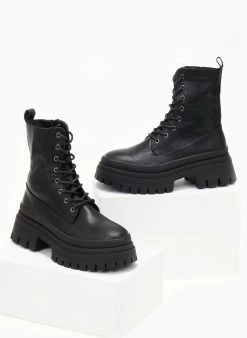 Καλύτερες κριτικές για 🎁 The Fashion Project Αρβυλάκια με διπλή σόλα - Μαύρο ✔️ -Μποτάκια Κατάστημα arvulakia me dipli sola 106141 6vns