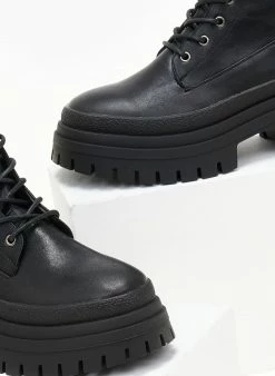 Καλύτερες κριτικές για 🎁 The Fashion Project Αρβυλάκια με διπλή σόλα - Μαύρο ✔️ -Μποτάκια Κατάστημα arvulakia me dipli sola 106141 zsal