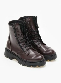 ΧΟΝΔΡΙΚΟ ΕΜΠΟΡΙΟ ❤️ The Fashion Project Αρβυλάκια με διπλό φερμουάρ - Μπορντό 🔔 -Μποτάκια Κατάστημα arvulakia me diplo fermouar 109401 kvxo