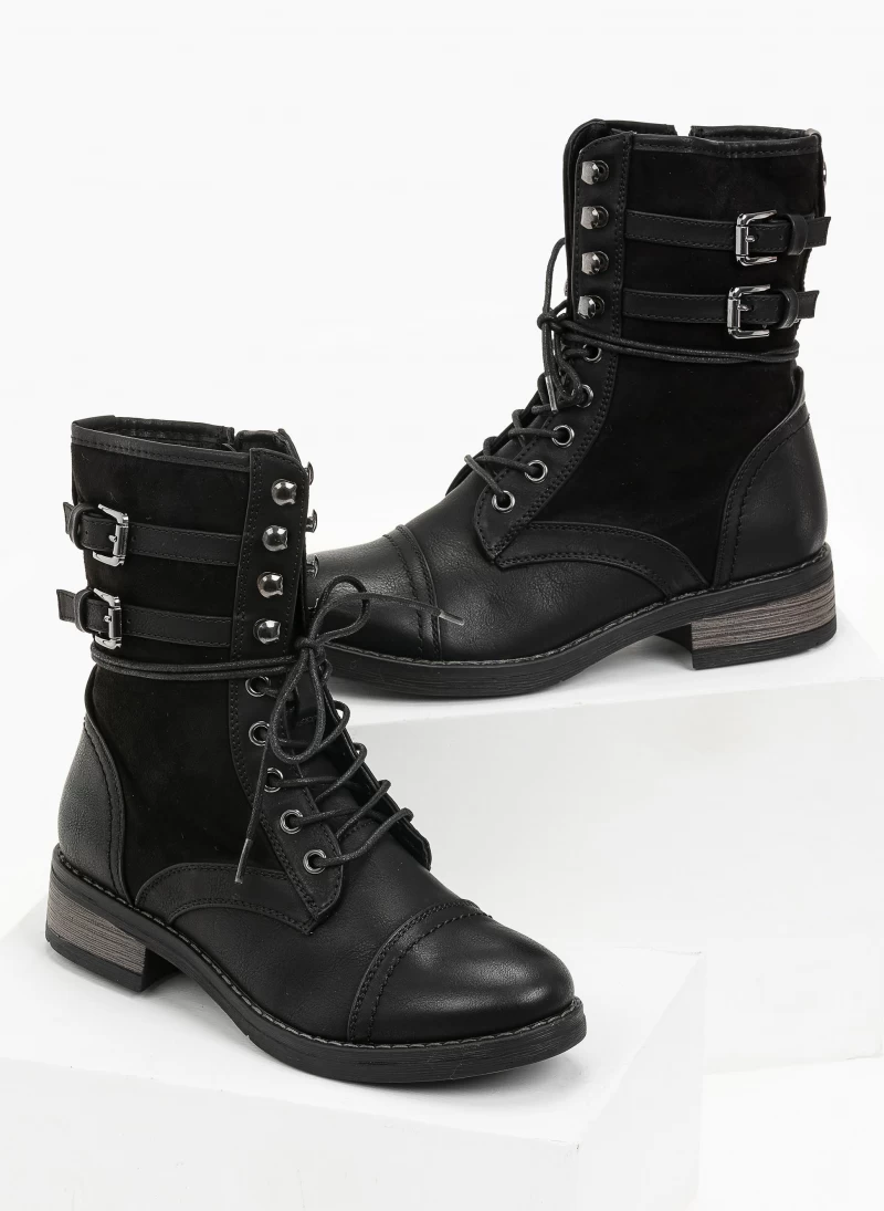 Πολύ καλή προσφορά 🛒 The Fashion Project Αρβυλάκια με διπλό ζωνάκι και εξωτερική ραφή - Μαύρο 😀 5 Πολύ καλή προσφορά 🛒 The Fashion Project Αρβυλάκια με διπλό ζωνάκι και εξωτερική ραφή - Μαύρο 😀 - Image 3