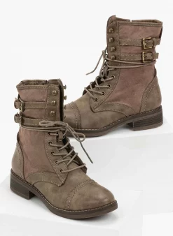 Flash Sale 🥰 The Fashion Project Αρβυλάκια με διπλό ζωνάκι και εξωτερική ραφή - Πούρο ✔️ -Μποτάκια Κατάστημα arvulakia me diplo zwnaki kai ekswteriki rafi 97061 nffb