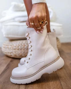 Εξοδος 👏 The Fashion Project Αρβυλάκια με διχρωμία στη ραφή - Μπεζ 🔔 -Μποτάκια Κατάστημα arvulakia me dixrwmia sti rafi 96598 fcv3