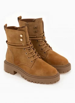 Αγορά 😀 The Fashion Project Αρβυλάκια με εξωτερική ραφή - Ταμπά 👍 -Μποτάκια Κατάστημα arvulakia me ekswteriki rafi 97005 swza