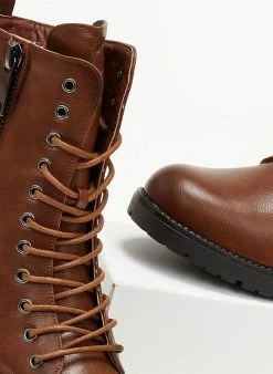 Νέος 🤩 The Fashion Project Αρβυλάκια με εξωτερικό φερμουάρ - Ταμπά 🛒 -Μποτάκια Κατάστημα arvulakia me ekswteriko fermouar 105884 9e0b