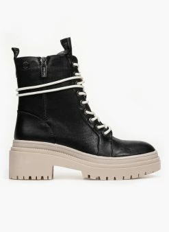 Η καλύτερη συμφωνία ✔️ Xti Footwear Αρβυλάκια με εξωτερικό φερμουάρ Xti 77891 - Μαύρο/Μπεζ 🌟 -Μποτάκια Κατάστημα arvulakia me ekswteriko fermouar xti 77891 95425 vp2s