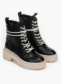 Η καλύτερη συμφωνία ✔️ Xti Footwear Αρβυλάκια με εξωτερικό φερμουάρ Xti 77891 - Μαύρο/Μπεζ 🌟 -Μποτάκια Κατάστημα arvulakia me ekswteriko fermouar xti 77891 95425 xasd