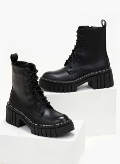 Καλύτερες κριτικές για ⭐ The Fashion Project Αρβυλάκια με έντονη ραφή στη σόλα - Μαύρο 😉 -Μποτάκια Κατάστημα arvulakia me entoni rafi sti sola 105874 kaj9