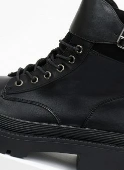 Το φθηνότερο 🌟 The Fashion Project Αρβυλάκια με φαρδύ ζωνάκι - Μαύρο 😍 -Μποτάκια Κατάστημα arvulakia me fardu zwnaki 107958 2ul2