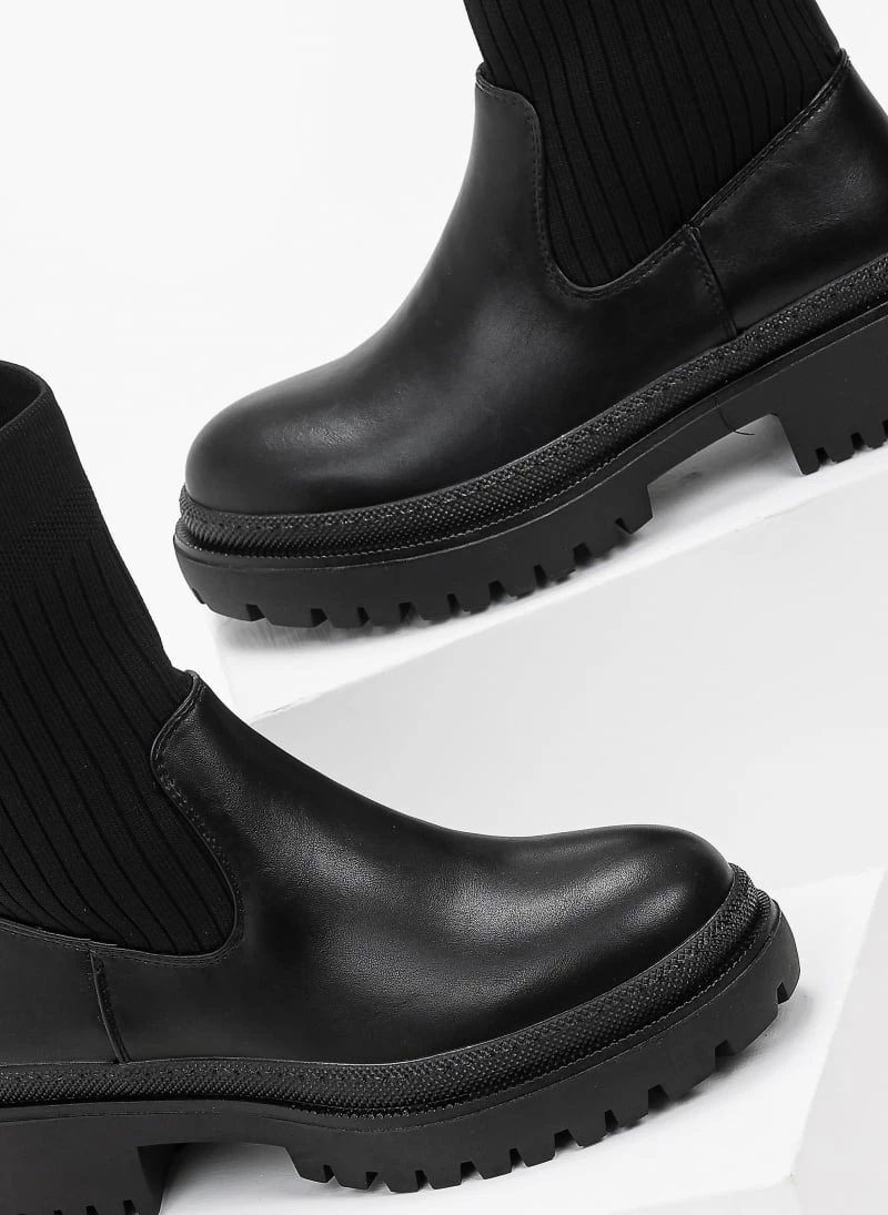 Προώθηση 👏 The Fashion Project Μποτάκια κάλτσα - Μαύρο 🛒 5 Προώθηση 👏 The Fashion Project Μποτάκια κάλτσα - Μαύρο 🛒 - Image 3