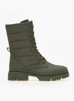 Ολοκαίνουργιο 🛒 Xti Footwear Αρβυλάκια με καπιτονέ σχέδιο Xti 140625 - Λαδί ⭐ -Μποτάκια Κατάστημα arvulakia me kapitone sxedio xti 140625 106513 3kbp