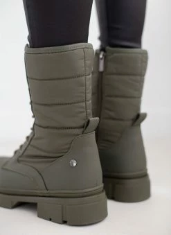 Ολοκαίνουργιο 🛒 Xti Footwear Αρβυλάκια με καπιτονέ σχέδιο Xti 140625 - Λαδί ⭐ -Μποτάκια Κατάστημα arvulakia me kapitone sxedio xti 140625 106513 75bb