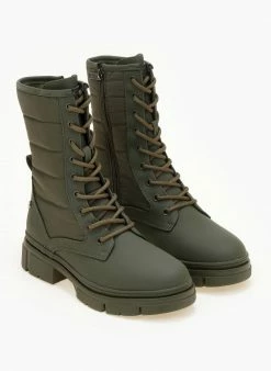 Ολοκαίνουργιο 🛒 Xti Footwear Αρβυλάκια με καπιτονέ σχέδιο Xti 140625 - Λαδί ⭐ -Μποτάκια Κατάστημα arvulakia me kapitone sxedio xti 140625 106513 mou3