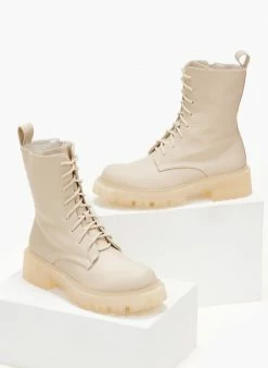 Συμφωνίες 🥰 The Fashion Project Αρβυλάκια με κρεπ σόλα - Μπεζ 😀 -Μποτάκια Κατάστημα arvulakia me krep sola 105993 k4ix