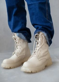 Συμφωνίες 🥰 The Fashion Project Αρβυλάκια με κρεπ σόλα - Μπεζ 😀 -Μποτάκια Κατάστημα arvulakia me krep sola 105993 t1uh