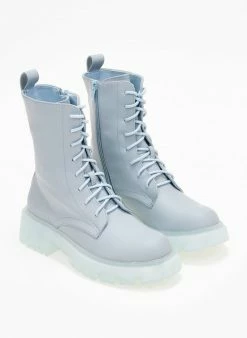 Αγορά ⌛ The Fashion Project Αρβυλάκια με κρεπ σόλα - Γαλάζιο 😍 -Μποτάκια Κατάστημα arvulakia me krep sola 105995 0evz