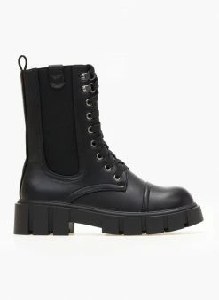 Best Pirce 🛒 The Fashion Project Αρβυλάκια με λάστιχο στην εξωτερική πλευρά - Μαύρο ✔️