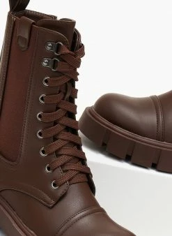 Προώθηση 🥰 The Fashion Project Αρβυλάκια με λάστιχο στην εξωτερική πλευρά - Καφέ 🛒 -Μποτάκια Κατάστημα arvulakia me lastixo stin ekswteriki pleura 105868 ck7c