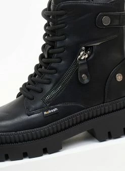 Συμφωνίες 👏 Αρβυλάκια με μικρό φερμουάρ REFRESH 170303 - Μαύρο 🛒 -Μποτάκια Κατάστημα arvulakia me mikro fermouar refresh 170303 106533 g2vp