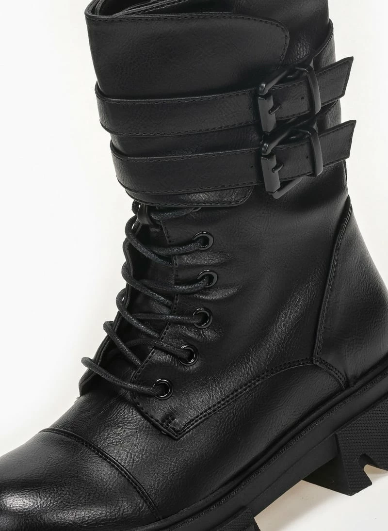 Εκπτωση 🔥 The Fashion Project Αρβυλάκια με πιέτα και διπλό ζωνάκι - Μαύρο 💯 6 Εκπτωση 🔥 The Fashion Project Αρβυλάκια με πιέτα και διπλό ζωνάκι - Μαύρο 💯 - Image 4