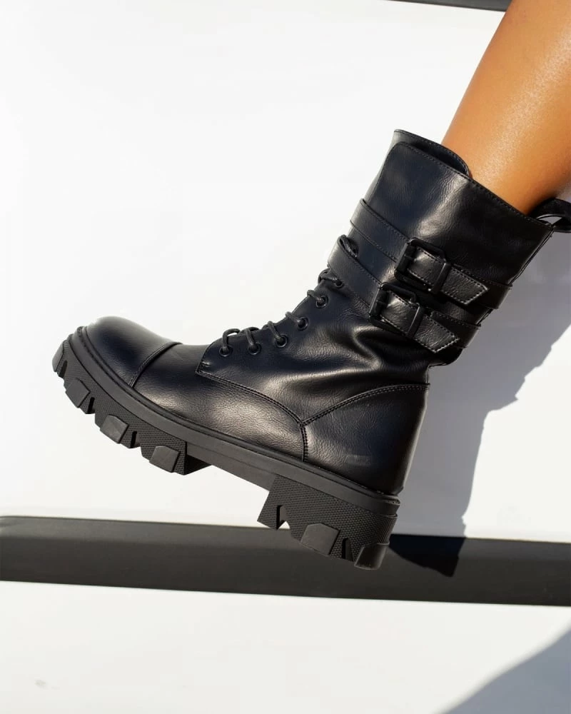 Εκπτωση 🔥 The Fashion Project Αρβυλάκια με πιέτα και διπλό ζωνάκι - Μαύρο 💯 7 Εκπτωση 🔥 The Fashion Project Αρβυλάκια με πιέτα και διπλό ζωνάκι - Μαύρο 💯 - Image 5