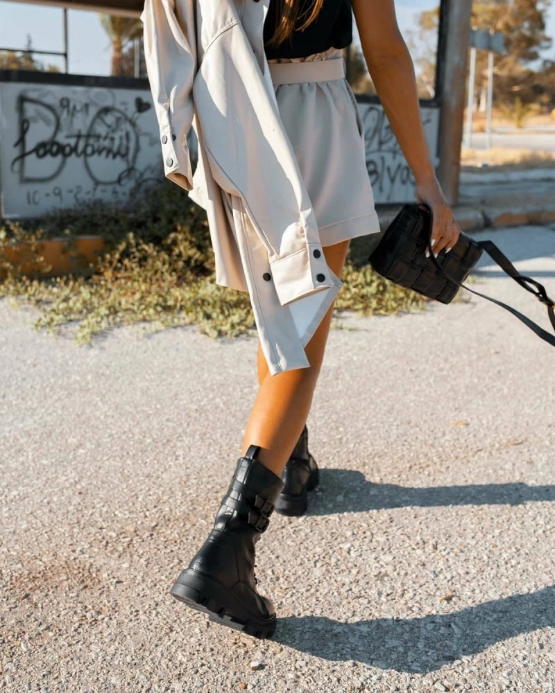 Εκπτωση 🔥 The Fashion Project Αρβυλάκια με πιέτα και διπλό ζωνάκι - Μαύρο 💯 12 Εκπτωση 🔥 The Fashion Project Αρβυλάκια με πιέτα και διπλό ζωνάκι - Μαύρο 💯 - Image 10