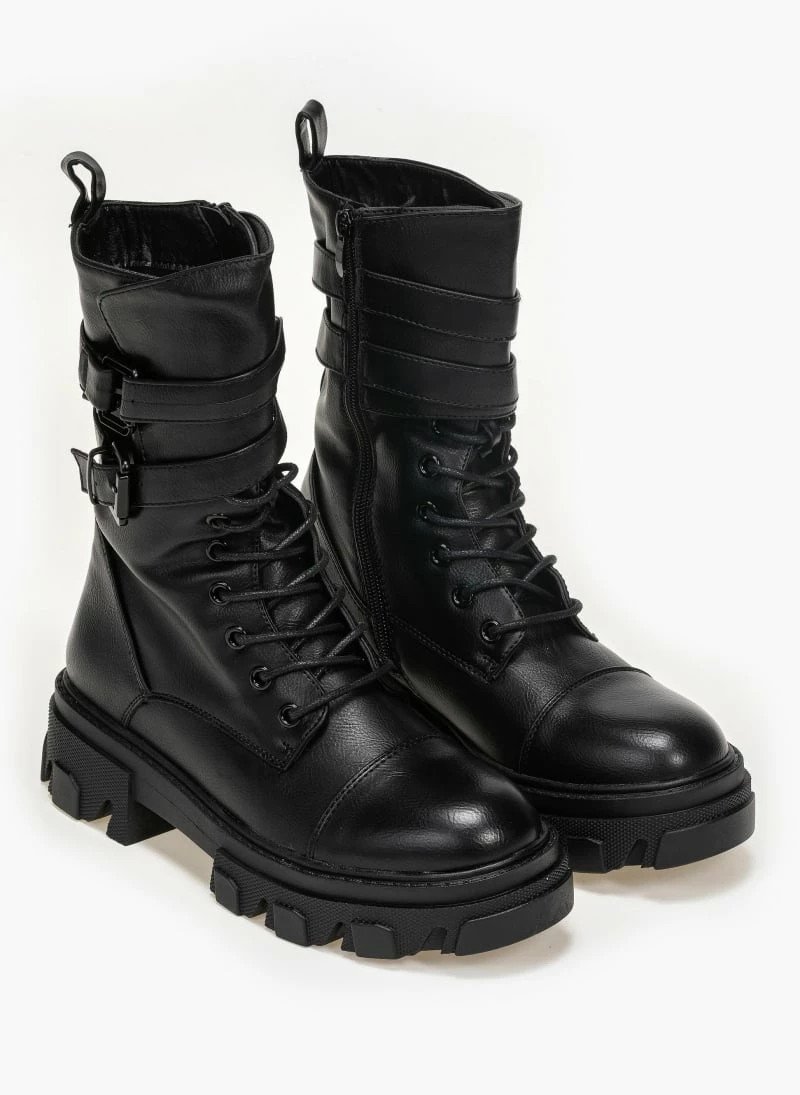 Εκπτωση 🔥 The Fashion Project Αρβυλάκια με πιέτα και διπλό ζωνάκι - Μαύρο 💯 4 Εκπτωση 🔥 The Fashion Project Αρβυλάκια με πιέτα και διπλό ζωνάκι - Μαύρο 💯 - Image 2