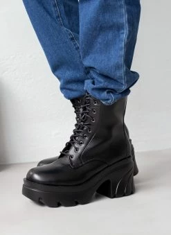 Αγορά ⭐ The Fashion Project Αρβυλάκια με Platform σόλα - Μαύρο 👍 -Μποτάκια Κατάστημα arvulakia me platform sola 107219 darp