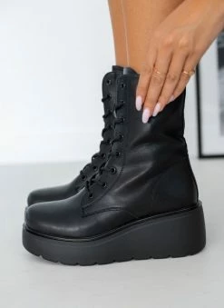 Προϋπολογισμός 🥰 The Fashion Project Αρβυλάκια με πλατφόρμα τακούνι - Μαύρο 🤩 -Μποτάκια Κατάστημα arvulakia me platforma takouni 106144 0ob4