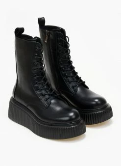 Προώθηση 🎉 The Fashion Project Αρβυλάκια με ψηλή Chunky σόλα - Μαύρο 🔥 -Μποτάκια Κατάστημα arvulakia me psili chunky sola 107960 9vr3