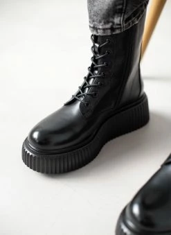 Προώθηση 🎉 The Fashion Project Αρβυλάκια με ψηλή Chunky σόλα - Μαύρο 🔥 -Μποτάκια Κατάστημα arvulakia me psili chunky sola 107960 rxvc