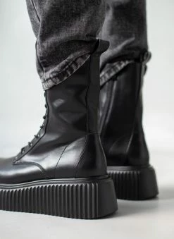 Προώθηση 🎉 The Fashion Project Αρβυλάκια με ψηλή Chunky σόλα - Μαύρο 🔥 -Μποτάκια Κατάστημα arvulakia me psili chunky sola 107960 sn5x