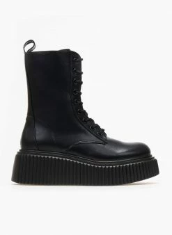 Προώθηση 🎉 The Fashion Project Αρβυλάκια με ψηλή Chunky σόλα - Μαύρο 🔥 -Μποτάκια Κατάστημα arvulakia me psili chunky sola 107960 sp1c