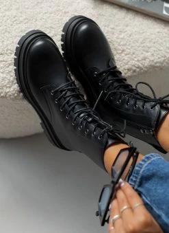 Καλύτερη πώληση 💯 The Fashion Project Αρβυλάκια με ψηλή σόλα - Μαύρο 😀 -Μποτάκια Κατάστημα arvulakia me psili sola 105888 d26p