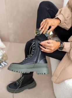 Εξοδος 🎉 The Fashion Project Αρβυλάκια με ψηλή τρακτερωτή σόλα - Λαδί 🔔 -Μποτάκια Κατάστημα arvulakia me psili trakterwti sola 105843 a2js