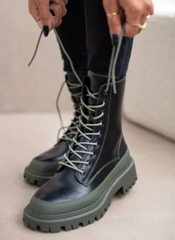 Εξοδος 🎉 The Fashion Project Αρβυλάκια με ψηλή τρακτερωτή σόλα - Λαδί 🔔