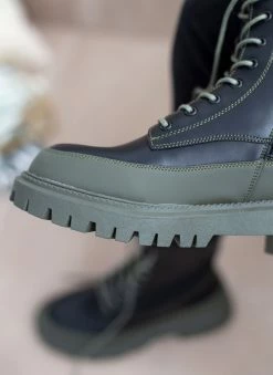 Εξοδος 🎉 The Fashion Project Αρβυλάκια με ψηλή τρακτερωτή σόλα - Λαδί 🔔 -Μποτάκια Κατάστημα arvulakia me psili trakterwti sola 105843 pdos