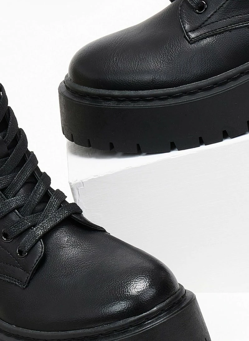 Τοπ 10 👏 The Fashion Project Αρβυλάκια με ψηλή τρακτερωτή σόλα - Μαύρο 😍 9 Τοπ 10 👏 The Fashion Project Αρβυλάκια με ψηλή τρακτερωτή σόλα - Μαύρο 😍 - Image 7